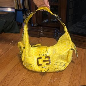 Guess yellow purse